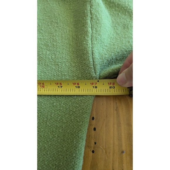 Witty Fox Smiley Face Sweater Trendy Knit Pullover Green‎ XS - Picture 4 of 8